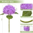 thumbnail image 5 of Hydrangea Artificial Flowers, Latex Real Touch Hydrangeas Lifelike Large Hydrangea Flowers for Home Decor Party Arrangements Wedding Bouquets Centerpieces (Light Purple), 5 of 5