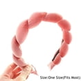 thumbnail image 4 of No-slip for Washing Face Hair Accessories Twist Hair Hoop Headwear Sponge Headbands Braided Hairbands Spa Headband Makeup Headband WINE RED, 4 of 8
