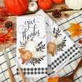 thumbnail image 4 of Fall Kitchen Towels Pumpkin Buffalo Plaid Pattern Dish Towels 18 x 26 Inch Autumn Decorative Hand Drying Tea Towels for Thanksgiving Cooking Baking Cleaning Wipes, Set of 2, 4 of 6