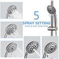 thumbnail image 4 of CoSoTower Shower Head with Handheld Shower System with 8" Rain Shower Head, 4 of 6