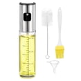 thumbnail image 1 of Atomizador de aceite para cocinar, botella de 7.77oz (230ml) para aceite de oliva, dispensador de vidrio con brocha y BBQ (gris), 1 of 7