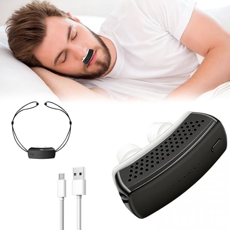 XIRQI Anti Snoring Devices,Electric Snoring Solution with Adjustable Strap,Universal Fit for All Nose Shapes,Adjustable 6 Speed,Mini Portable Sleep Apnea Devices for Men And Women