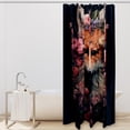 thumbnail image 2 of Floral Animal Waterproof Shower Curtain Set with Hooks - Printed Bathroom Decoration - 3 Piece Curtain Set, 2 of 5