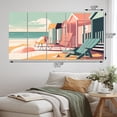 thumbnail image 4 of Designart "Rest by the Beach II" Coastal Metal Art Print Set, 4 of 5