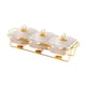 thumbnail image 4 of Juego de buffet Chafing Dish, cazuela, servidor de buffet con tapa de vidrio, calentador Blanco, 4 of 9