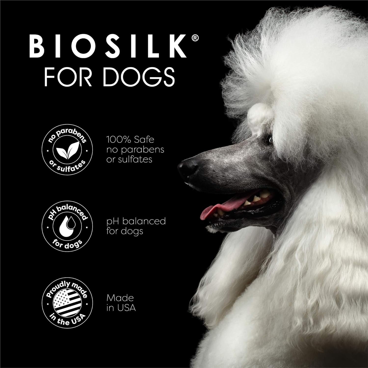 Biosilk for Dogs Silk Therapy Dog Conditioner Detangling Spray 7 oz