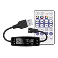 thumbnail image 3 of Controlador LED WS2811 WS2812B con Bluetooth, Control Remoto de Música de 28 Teclas para Tiras de Luz RGB Direccionables Individuales, USB de 5 V, 3 of 5