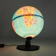 thumbnail image 1 of 25cm LED World Map Globe Night Light Illuminated Lamp Desk Table Decor Kids Gift, 1 of 6
