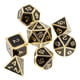 thumbnail image 2 of 7 piezas / paquete de dados poliédricos esmaltados para accesorios de juegos de de barra 1,6 cm , Dorado Baoblaze Dado, 2 of 8