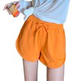 thumbnail image 3 of Pantalones cortos deportivos de cintura alta, pantalones cortos deportivos de pierna ancha ajustados informales para mujer, verano, 3 of 8