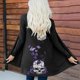 thumbnail image 2 of Cárdigan Para Mujer Cárdigans de Otoño Estampado de Moda Manga Larga Otoño Abrigo Blusa Tops Odeerbi ODB145336, 2 of 6