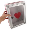 thumbnail image 3 of Shisuyan 1PC Aluminium Alloy Collection Box with Lock Wall Hanging Charity Box Portable Collection Box for School Classroom Outside Use, 3 of 8