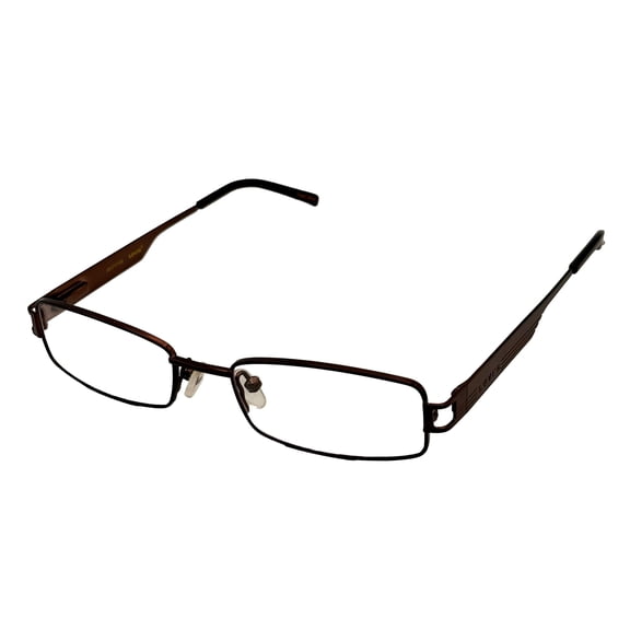 Levi Mens Ophthalmic Eyeglass Metal Medium Brown Rectangle 558 01. 49mm