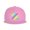 Pink, variant on Snapback Hat Rainbow Stripe Adjustable Flat Bill Brim Hat for Men Women Casual Wear Pink
