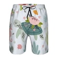 thumbnail image 4 of Kll Turtle And Sea Life Men'S Casual Summer Beach Shorts Hawaiian Shorts With Pockets-3x-Large, 4 of 9