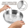 thumbnail image 3 of COSMOBETTY Small Pot Ramen Noodle Pot Silver 3Pcs Kitchen Assistant, 3 of 6