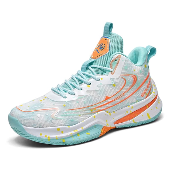 Novetra Men Basketball Shoes Casual Walking Sports Running - GREEN_6.5