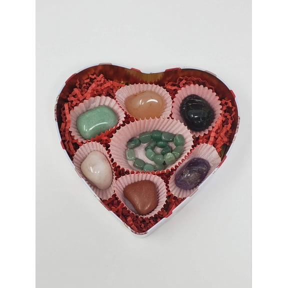 Gift Box Heart Shaped, Crystals for Love gift box