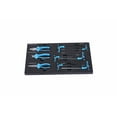 thumbnail image 5 of Blue 4-Drawer Rolling Tool Box with Tools, 24.25" Steel Tool Cabinet with Locking Wheels, 29.33" Height, 5 of 7