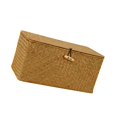 thumbnail image 1 of Storage Basket With Lid Woven Rattan Sundries Bins Laundry Storage Box Wicker Basket S, 1 of 9