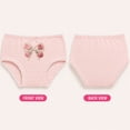 thumbnail image 2 of Princess Rose Toddler Girls Underwear Soft Cotton Brief Panties with Lace 5 Pack, 2 of 6