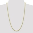 thumbnail image 2 of 10K Yellow Gold 3mm Handmade Diamond Cut Rope Chain 24 Inch, 2 of 5