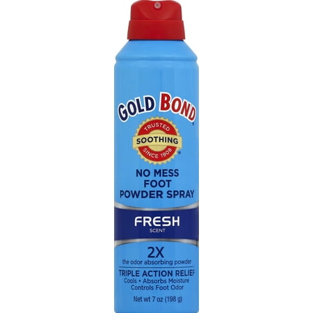Gold Bond No Mess Foot Powder Spray Fresh Scent, 7 oz