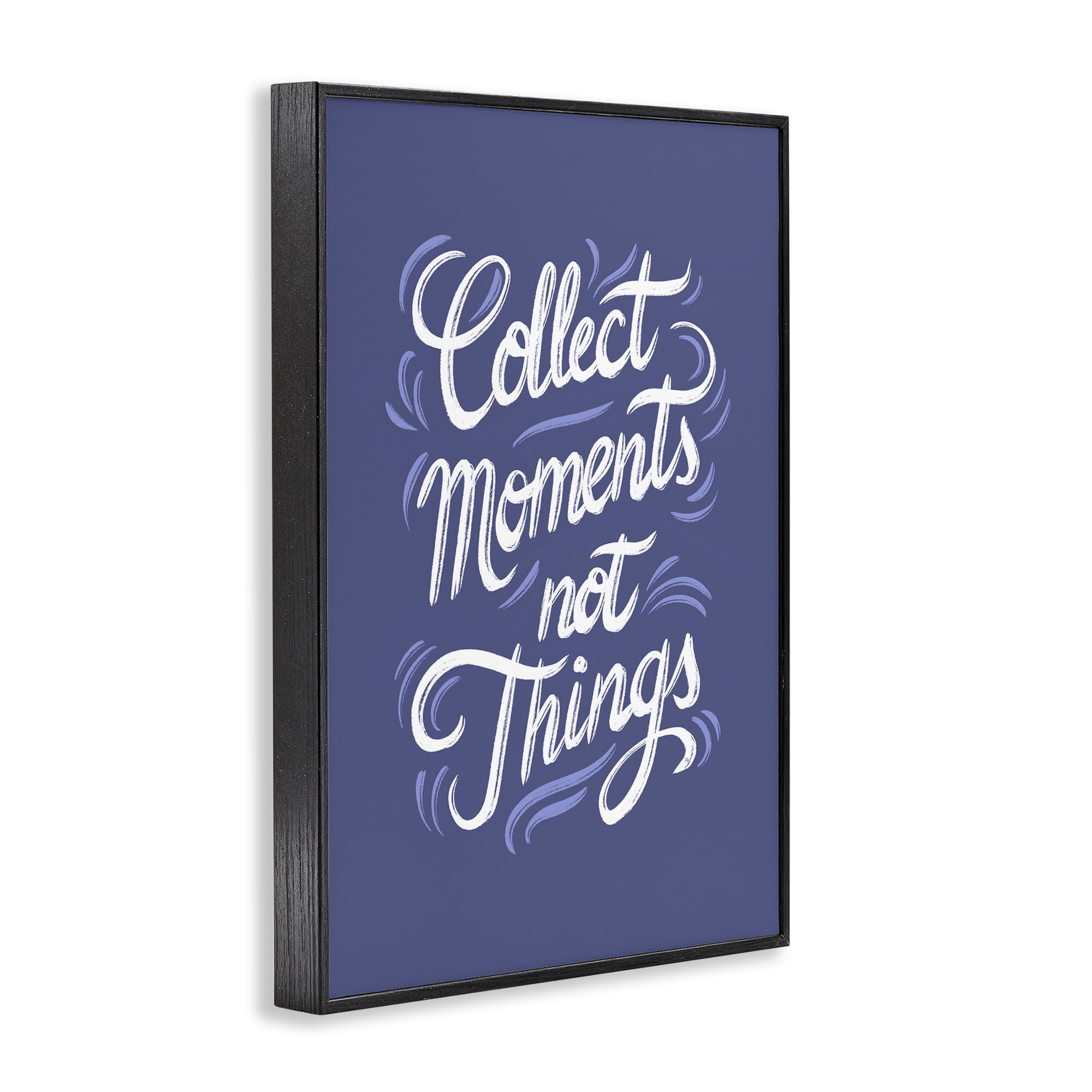 Stupell Industries Collect Moments Not Things Black Framed Giclee Art, design by Martina Pavlova