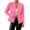 Pink, variant on Women's Shirts New Button Patterned Small Suit Jacket During The New School Season