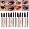 thumbnail image 2 of 1pc Waterproof Eye Shadow Glimmer Stick With Smudger 12 Shimmer Colours, 2 of 15