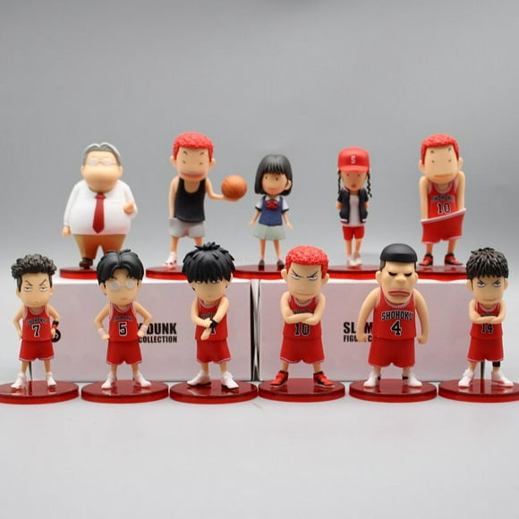 7cm Slam Dunk Sakuragi Hanamichi Anime Figures Basketball Team Figure Cute Q Figurine Pvc Statue Model Doll Collectible Gifts