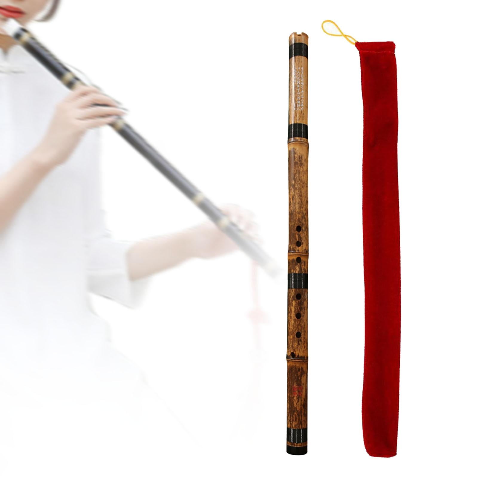 LeeQinersw Chinese Bamboo Flute Wind Instruments Chinese Instrument Woodwind Vertical Flute wood F tuning