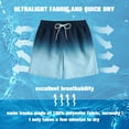 thumbnail image 3 of MYJAJAYI Men's Quick Dry Swim Trunks Swimming Shorts for Men with Mesh Lining Dark Sky Blue XXL, 3 of 5