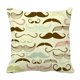 thumbnail image 1 of Funda de almohada ABPHQTO Art Deco Patrón de Bigote Estilo Retro 40x40 cm, 1 of 1