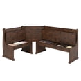 thumbnail image 2 of Corner Dining Set Harvest Walnut Distressed | Furniture Dash, 2 of 7