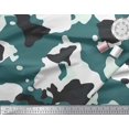 thumbnail image 3 of Soimoi Poly Georgette Fabric Two Tone With White Camouflage Print Fabric by Yard 52 Inch Wide, 3 of 3