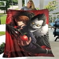 thumbnail image 4 of Death Note-Manta de franela con dibujos animados para niños, ropa de cama de viaje, sofá, cama, regalos de cumpleaños, 4 of 4