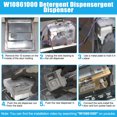 thumbnail image 3 of TAPDRA For Whirlpool Dishwasher Detergent Dispenser Plastic OEM W10861000 W10620298 Direct Replacement, 3 of 4