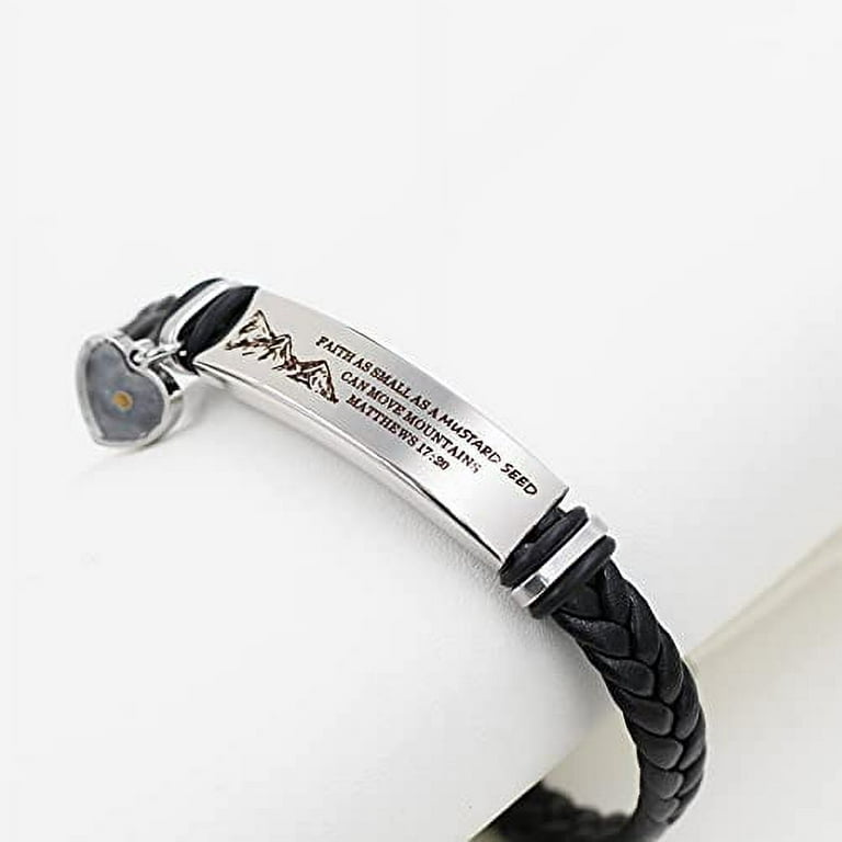 Men's Double-layer Braided Leather Bracelet With Adjustable Stainless Steel  Magnetic Clasp, Suitable For Men And Women, Jewelry Gift - Temu Austria
