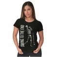thumbnail image 4 of Funny Swing to the End Skeleton Golf Womens Slim Fit Graphic Tee Brisco Brands L, 4 of 5