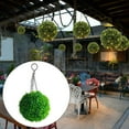 thumbnail image 4 of koolsoo Artificial Leaf Topiary Ball Hanging Lantern LED Light Waterproof Grass Ball LED Green 46.5x24cm, 4 of 9