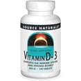 thumbnail image 1 of Source Naturals I Vitamin D-3 400 IU, 100 Tab I Vitamina D-3 400 iu Apoya la Salud Ósea e Inmune - 100 Tabletas, 1 of 3