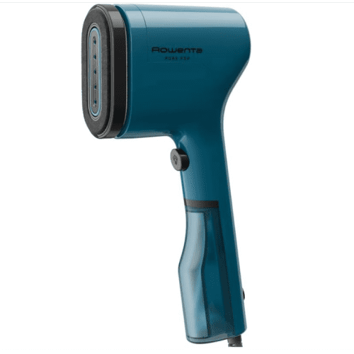Open Box Rowenta Pure Pop Handheld Garment Steamer, 1150W, 2.3 oz Capacity, 15 Sec Heat-up, Portable, Blue