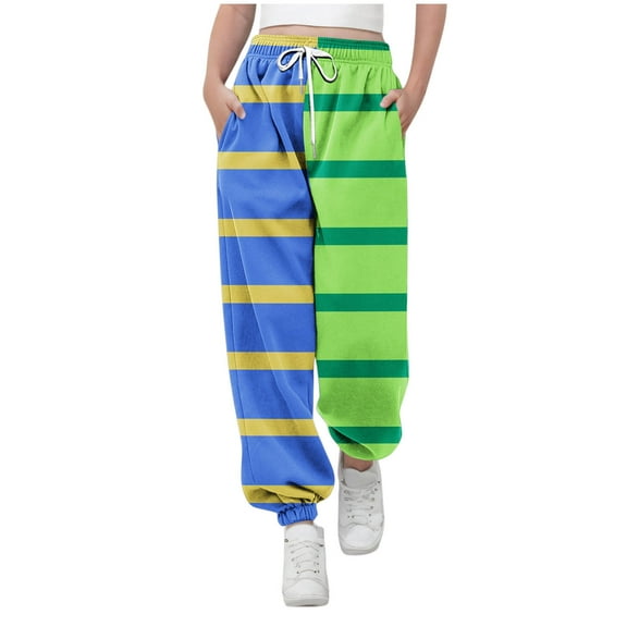 Toddler Boy Girls Pants Sweatpants Graphic Print Toddler Jogger Pants Size 3T 4T 5T 6T 7T Green 9-10 Years