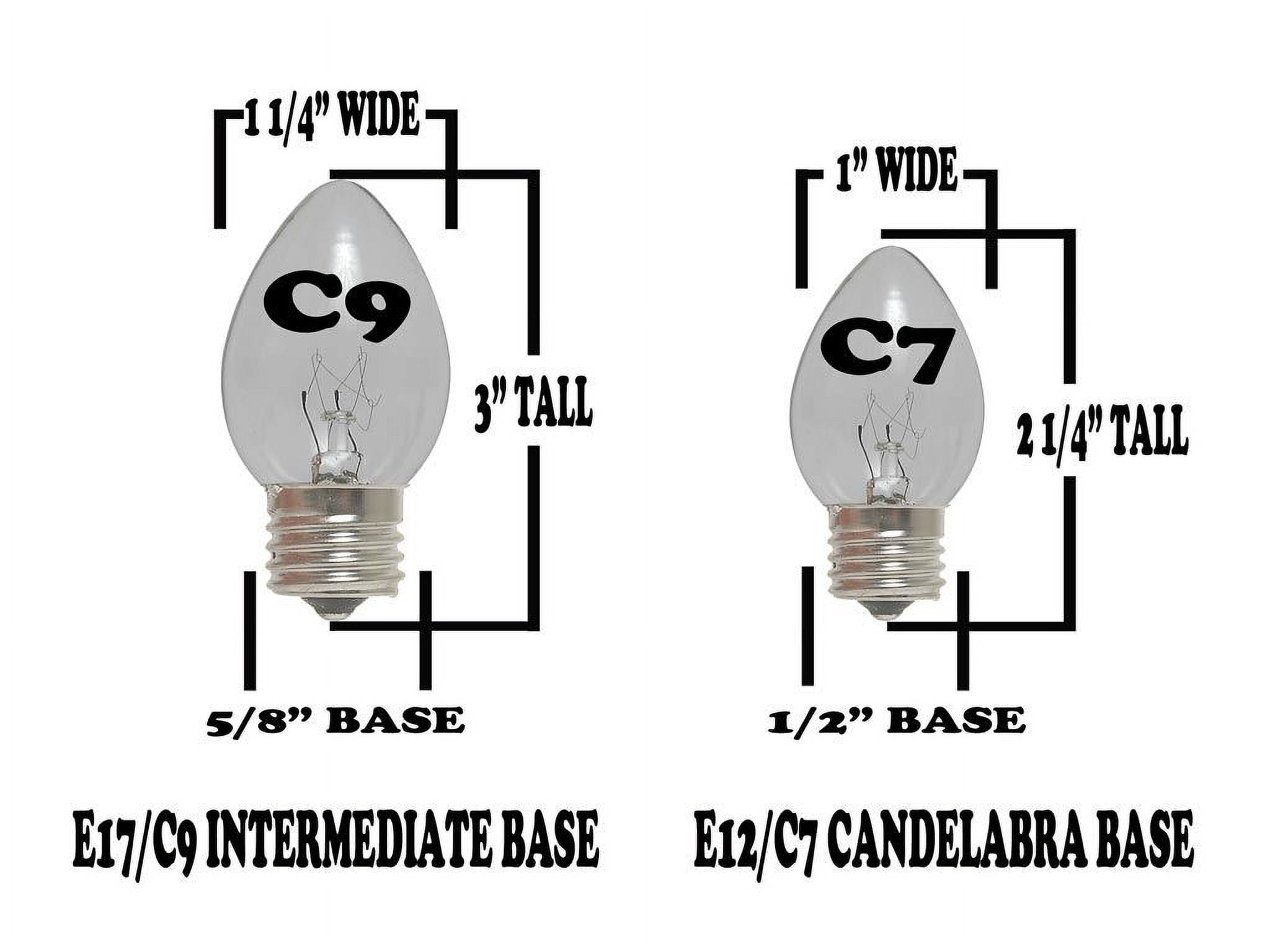 Novelty Lights E17 Intermediate Base 264 Bulbs Socket String Black Wire 330 Feet (Bulbs Not Included)