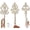 Rustic White, variant on Comfify Shabby Chic Decorative Wall Hooks - Set of 3 - Cast Iron French Country Wall Decor - Farmhouse Hangers for Coats, Purses and More - Rustic White