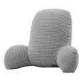 thumbnail image 3 of Almohada de Lectura Suave en Cama Sofá Cojín para Adultos, Y Niños, Lactancia con Funda Extraíble con Cremallera Y Bolsill Gris de rejilla BLESIY Almohada de lectura, 3 of 4