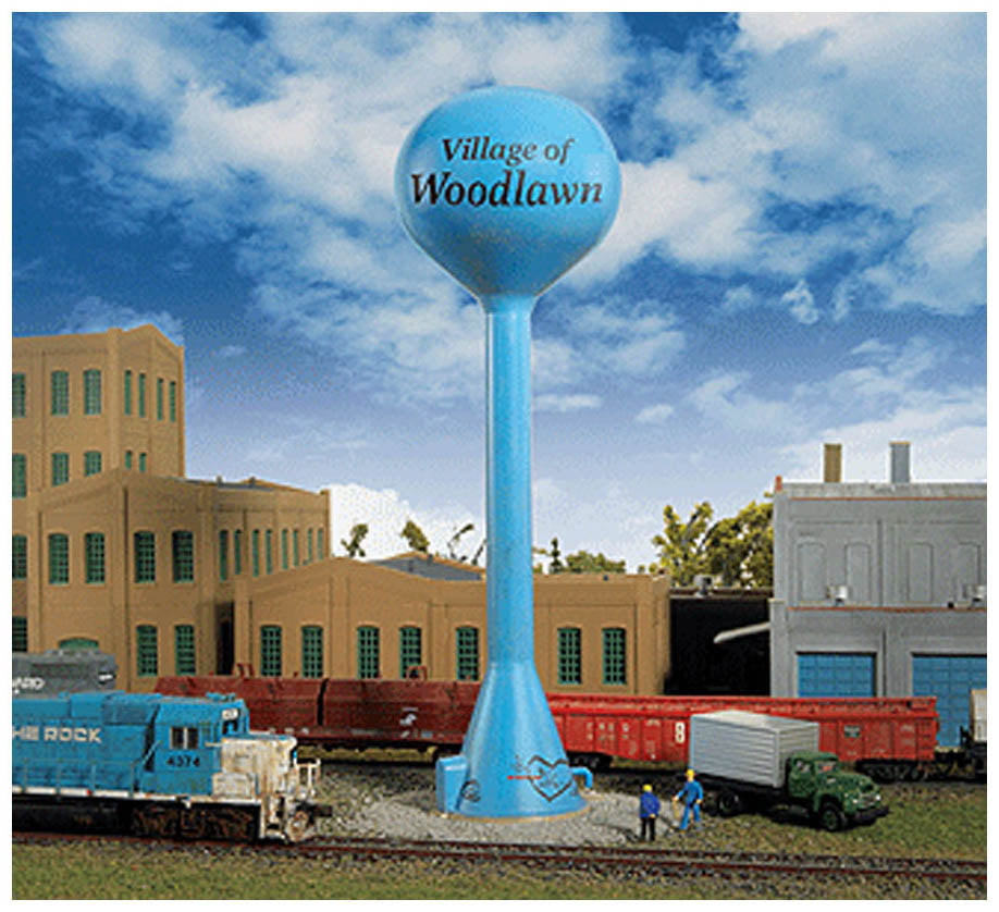 Walthers Cornerstone N Scale Building/Structure Kit Steel Water Tank/Tower 