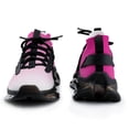thumbnail image 3 of Aesthetic Rose Red And White Gradient Walking Shoes for Men Woman Lightweight Tennis Fashion Elastic Sports Shoes Cushion Basketball Shoes, 3 of 7