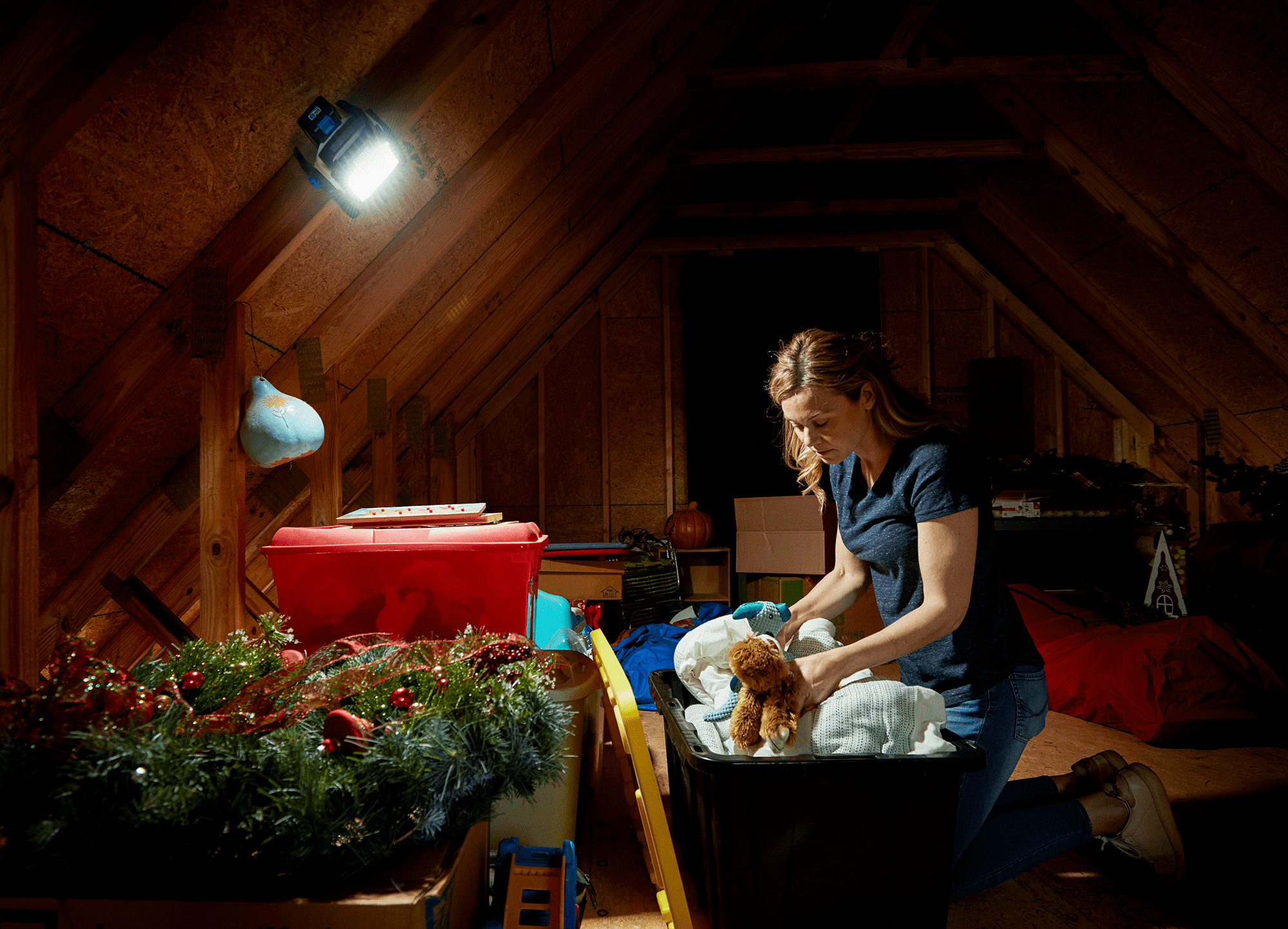 HART 20-Volt Hybrid LED Site Light, 1,800 Lumens (Battery Not Included)